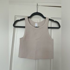 Nikibiki Cropped Fitted Ribbed Tank Top